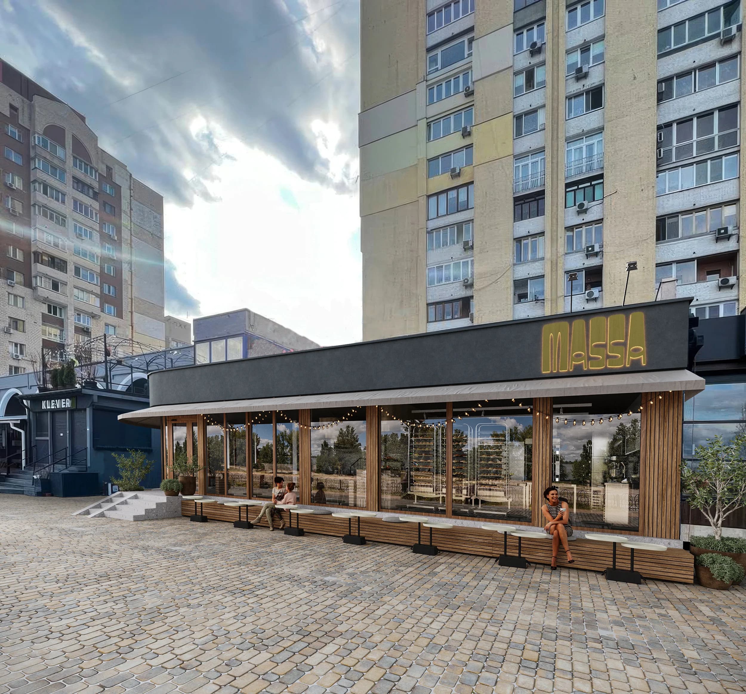 Massa Bakery hospitality interior in Kyiv, Ukraine