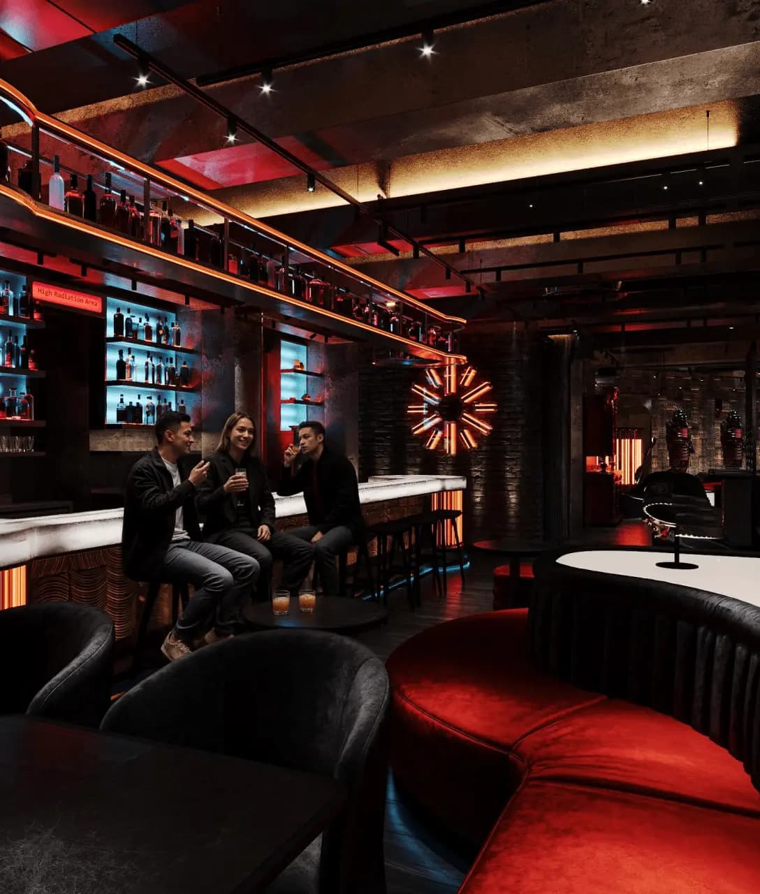 Premium dining space with Japanese-inspired interior architecture