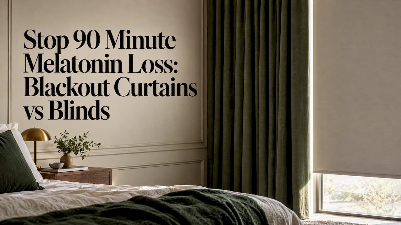 Stop 90 Minute Melatonin Loss: Blackout Curtains vs Blinds
