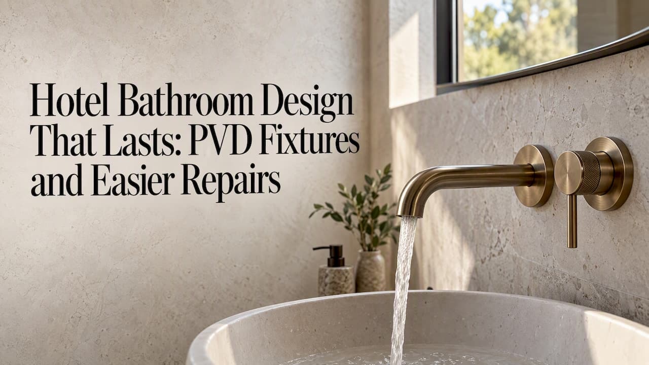 Hotel Bathroom Design That Lasts: PVD Fixtures and Easier Repairs