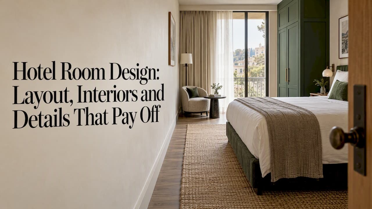 Hotel Room Design: Layout, Interiors and Details That Pay Off