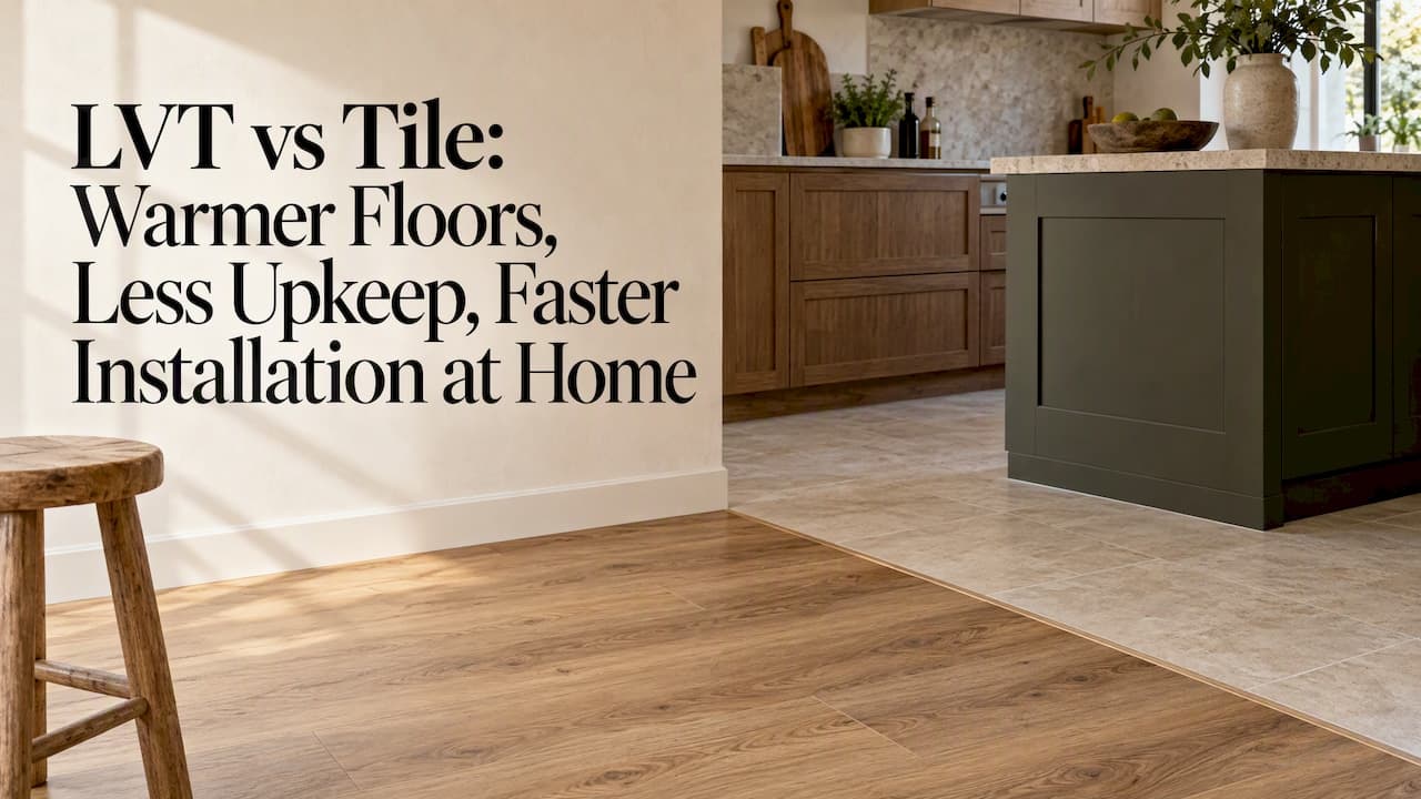 LVT vs Tile: Warmer Floors, Less Upkeep, Faster Installation at Home