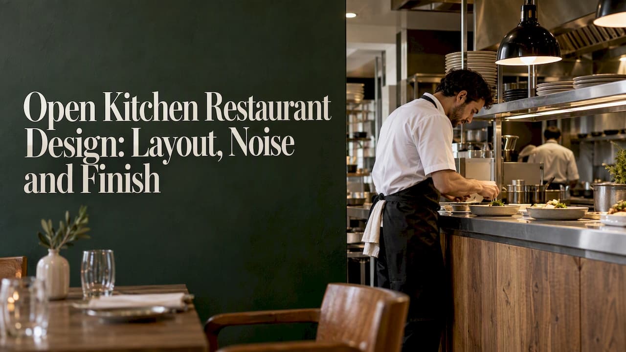 Open Kitchen Restaurant Design: Layout, Noise and Finish