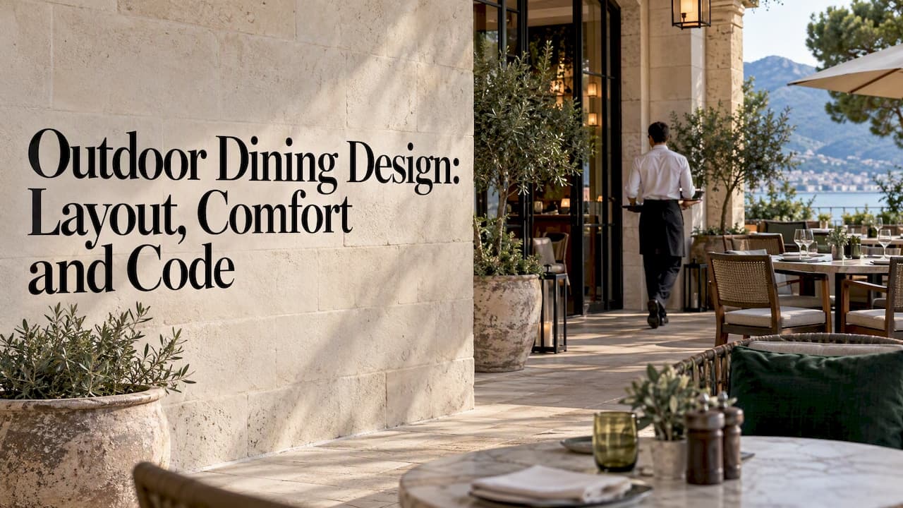 Outdoor Dining Design: Layout, Comfort and Code