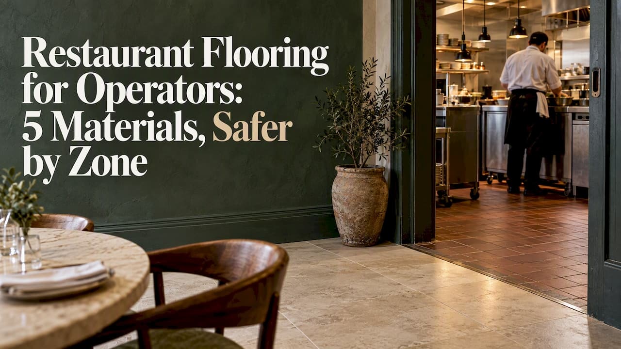 Restaurant Flooring for Operators: 5 Materials, Safer by Zone
