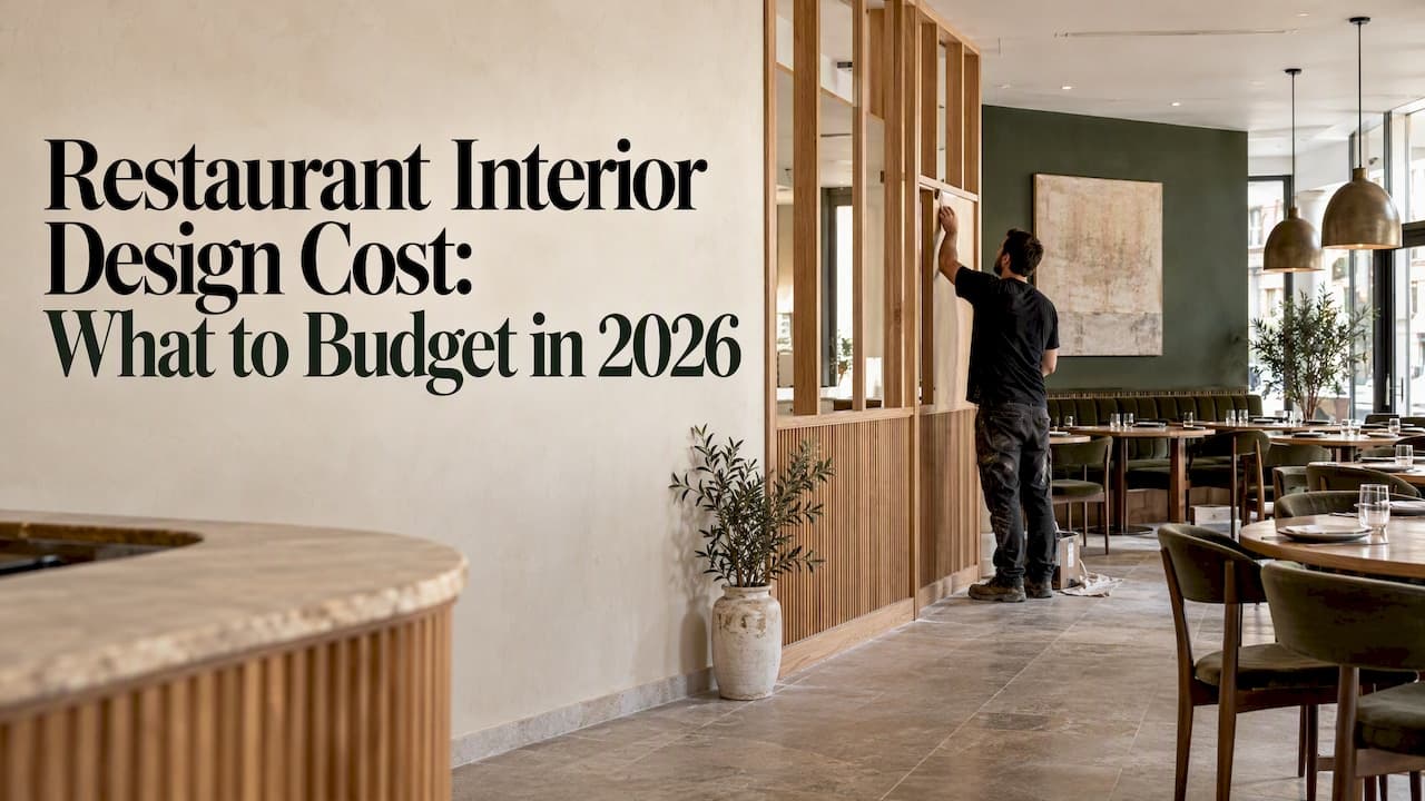 Restaurant Interior Design Cost: What to Budget in 2026