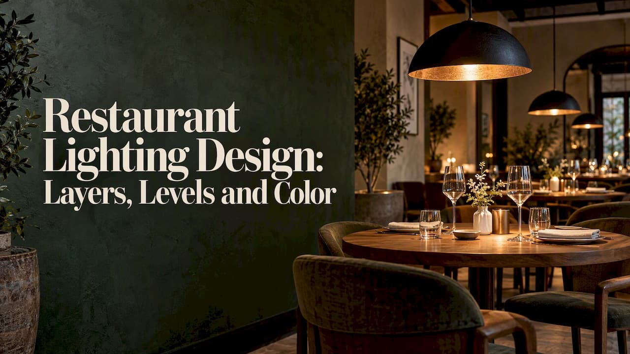 Restaurant Lighting Design: Layers, Levels and Color