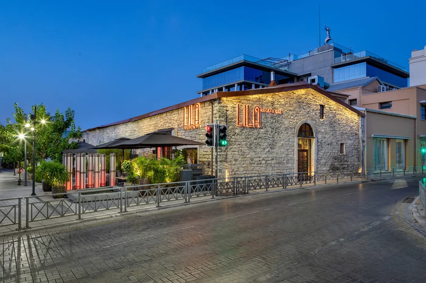 Lila Izakaya restaurant exterior in Limassol, Cyprus
