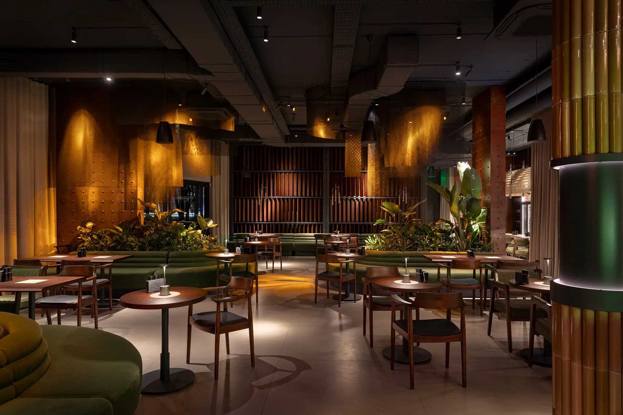 Outdoor terrace dining area