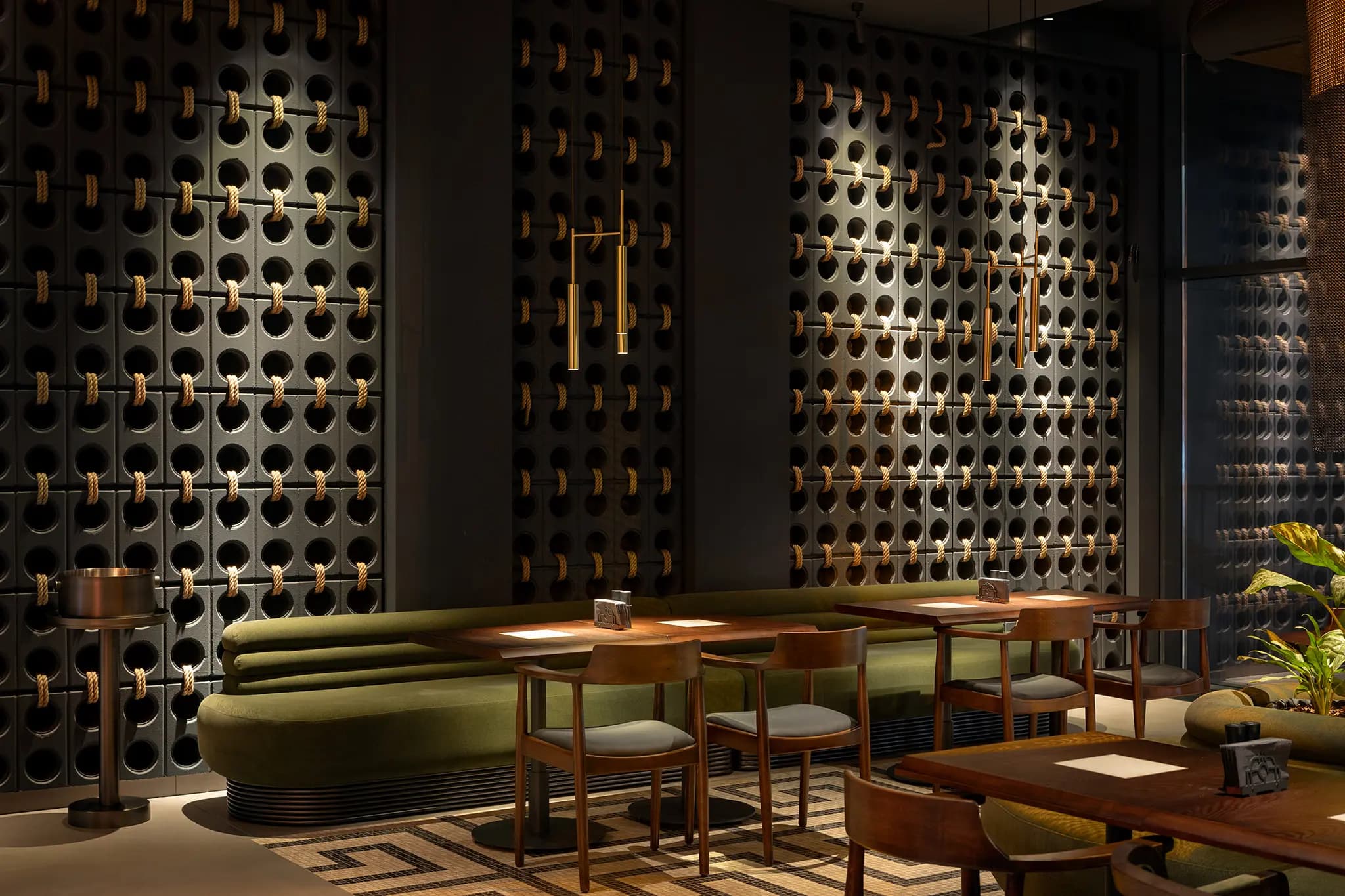 Wine cellar inspired dining experience
