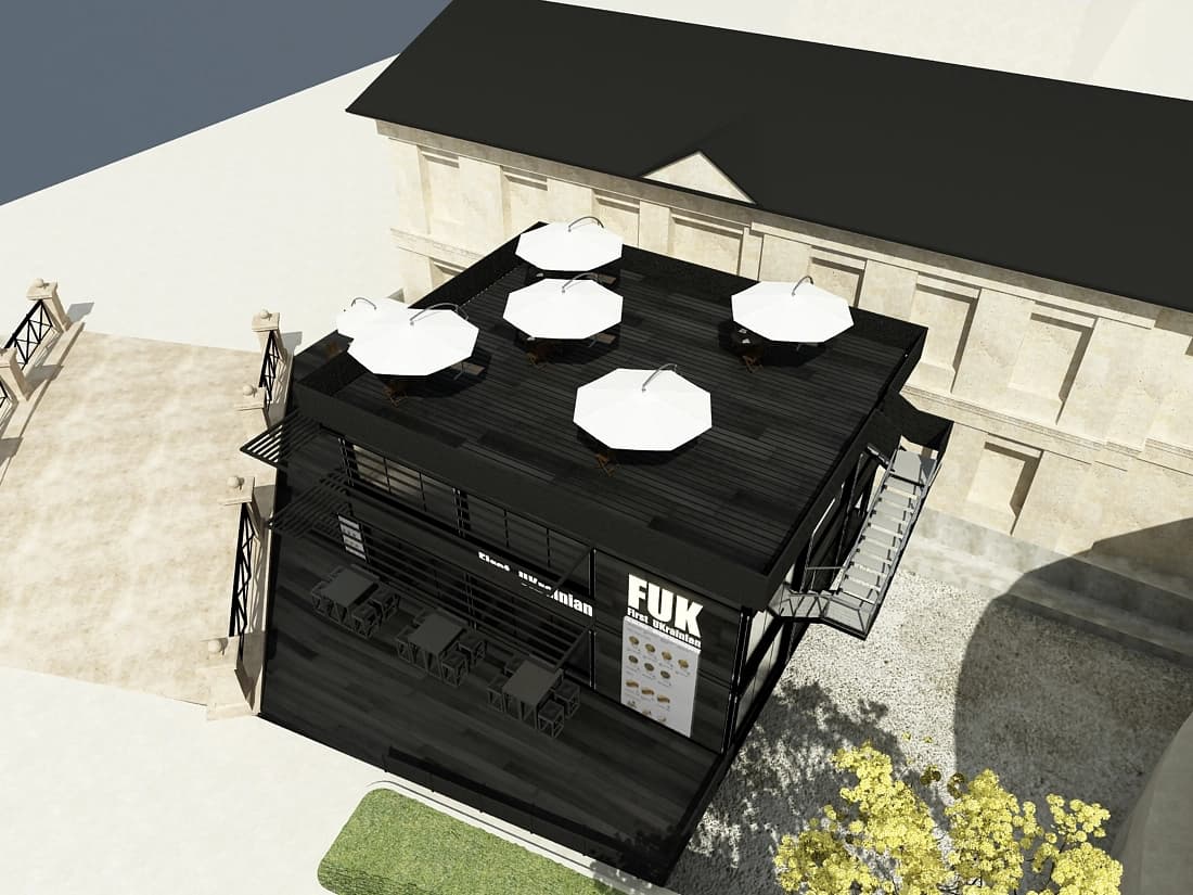 PROJECT OF A 2-FLOOR FAST FOOD RESTAURANT IN YALTA gallery image 2