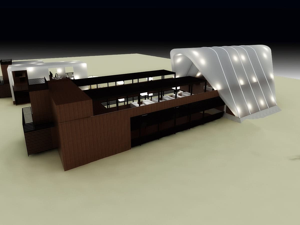 PRE-DESIGN DEVELOPMENTS OF THE ARCHITECTURAL AND DESIGN PROJECT OF THE SUMMER SAUND 2011 FESTIVAL COMPLEX COMPLEX gallery image 1