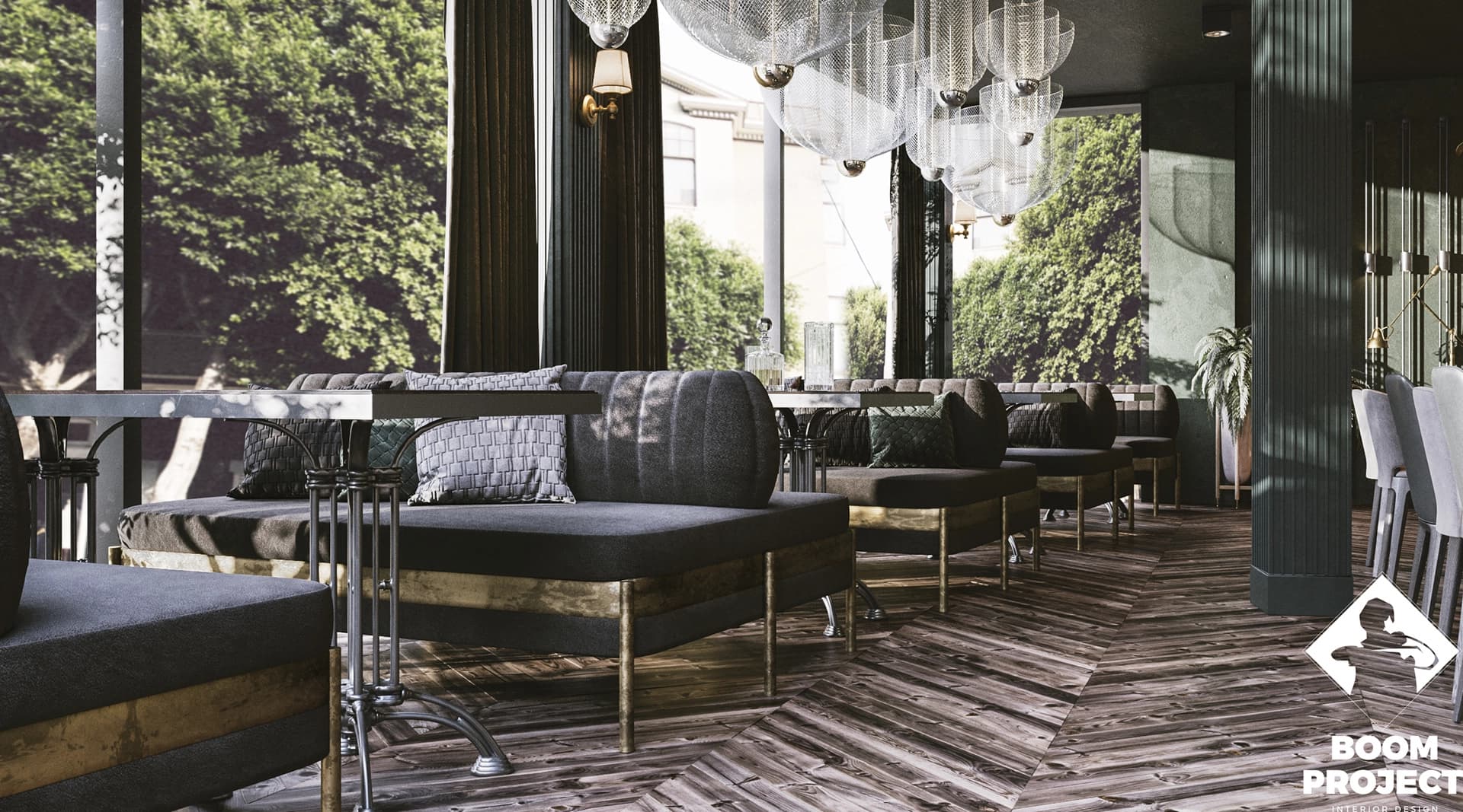 YORK WHISKEY BAR ОДЕССА. DESIGN OF BAR AND RESTAURANT ODESSA gallery image 1