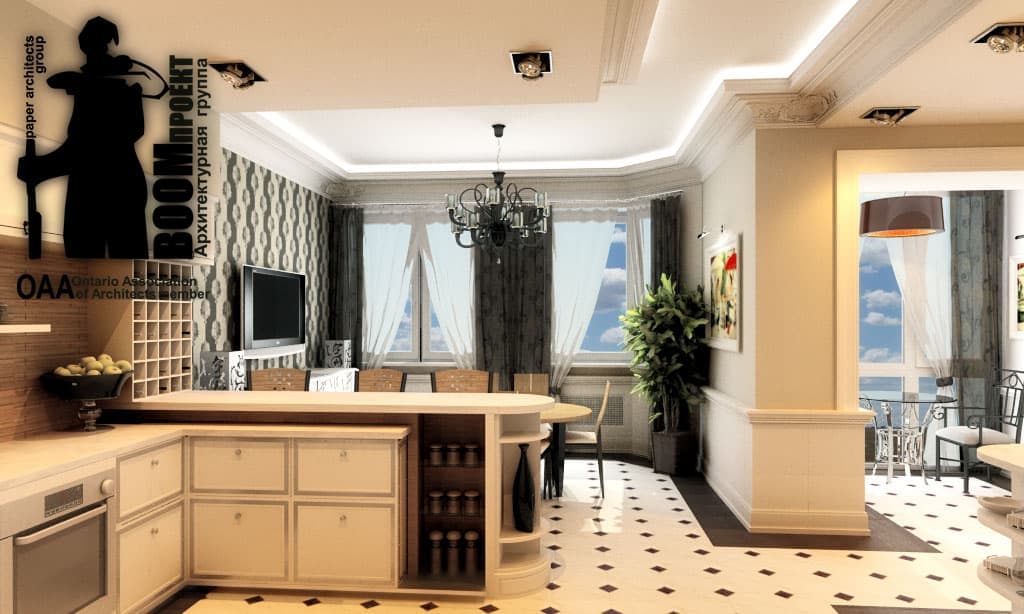SEVEN-ROOM APARTMENT IN TWO LEVELS, STR. ZOO, ODESSA gallery image 2