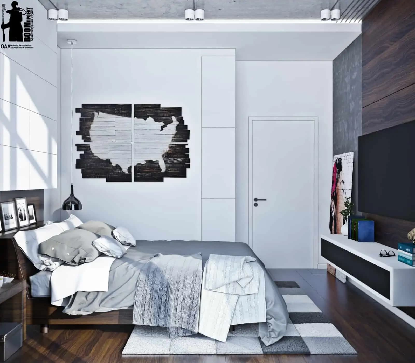MODERN APARTMENT WITH LOFT ELEMENTS gallery image 2
