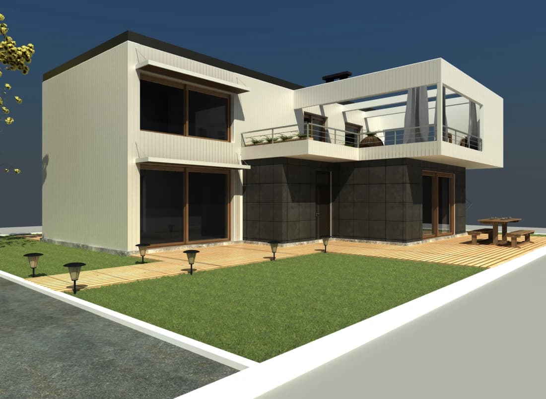 PROJECT OF 2-STOREY COUNTRY HOUSE WITH SEA VIEW gallery image 1
