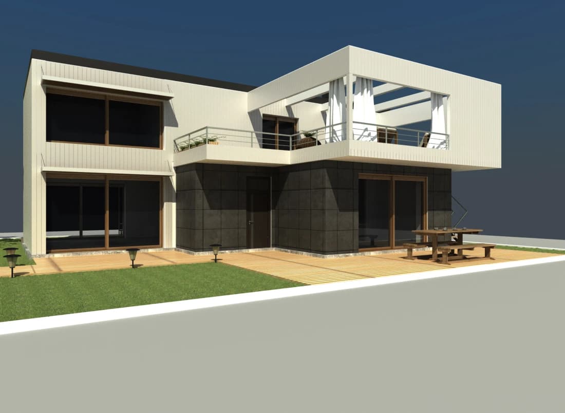 PROJECT OF 2-STOREY COUNTRY HOUSE WITH SEA VIEW gallery image 2