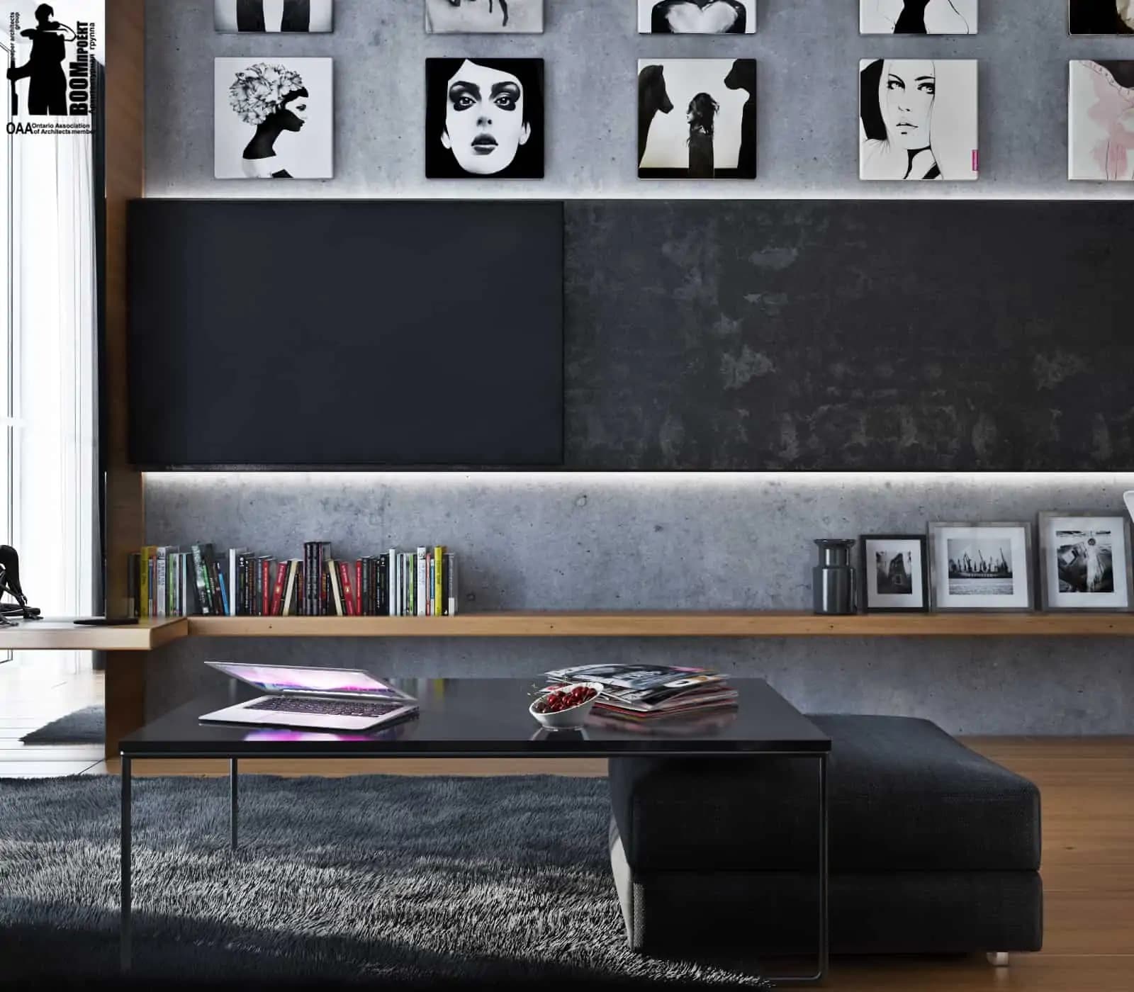 LOFT. DESIGN PROJECT OF A SMALL 2-ROOM APARTMENT gallery image 2