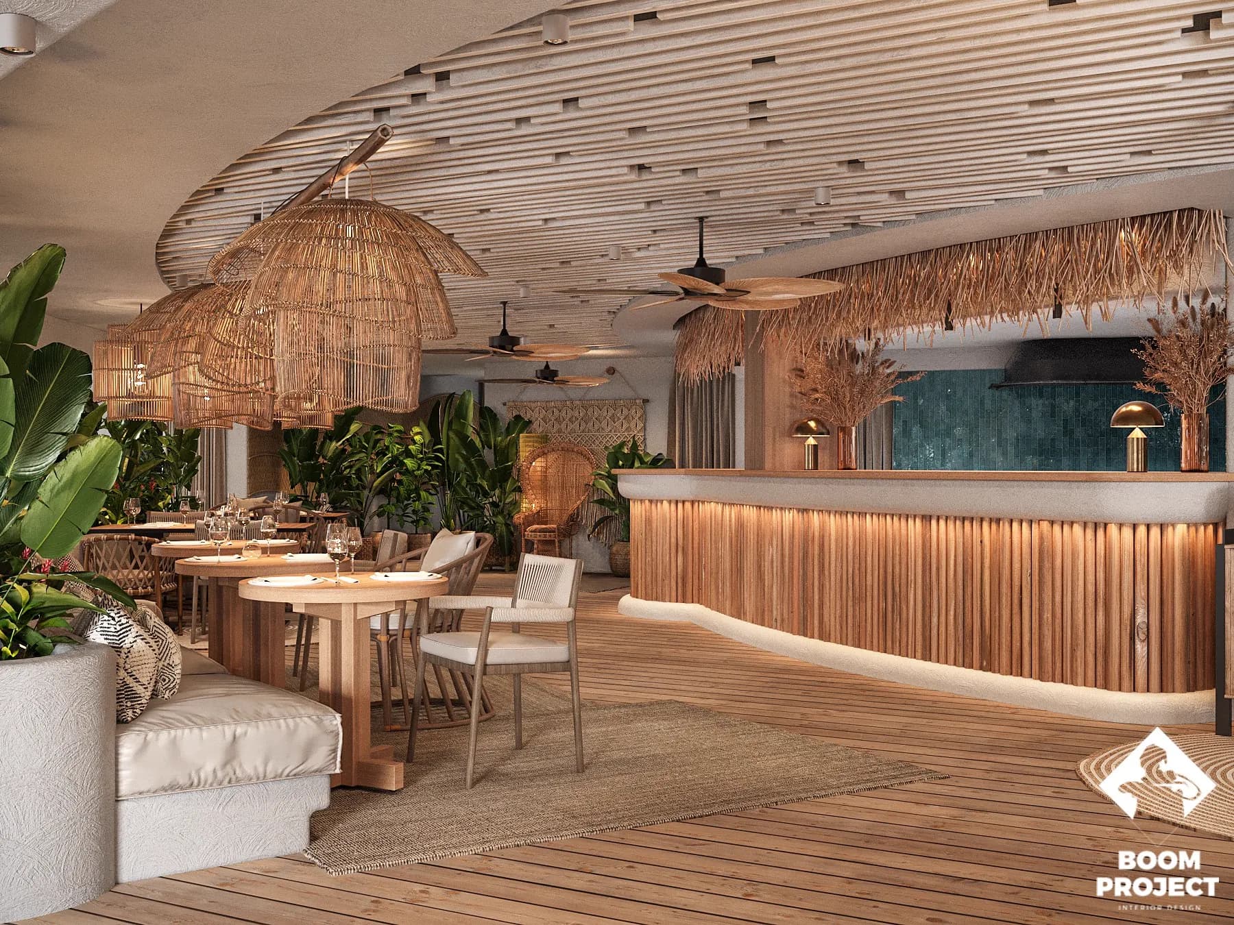 Maya Garden Marbella hospitality interior in Marbella, Spain