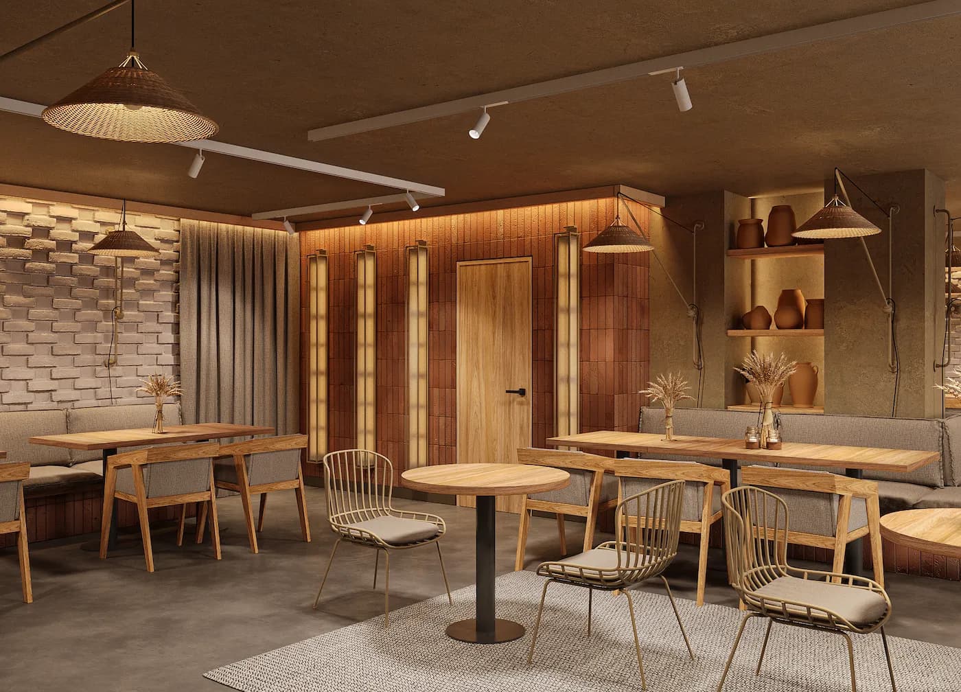 Massa Bakery entrance with glass doors, warm interior lighting and welcoming street-level transparency