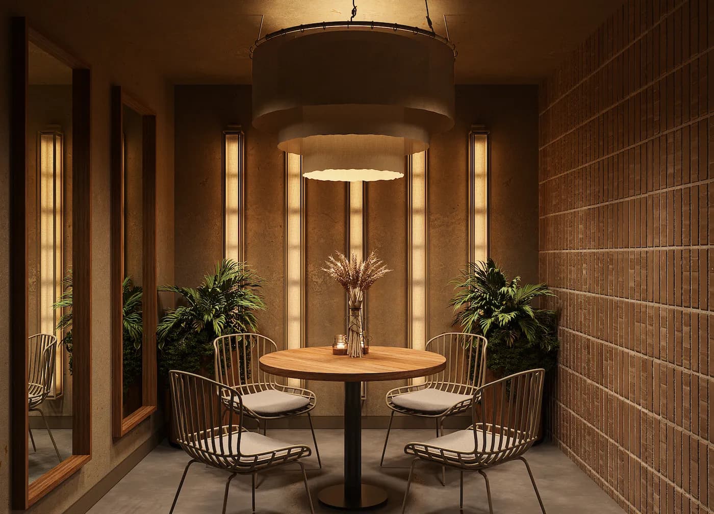Massa Bakery facade with transparent glazing, outdoor seating and natural timber details