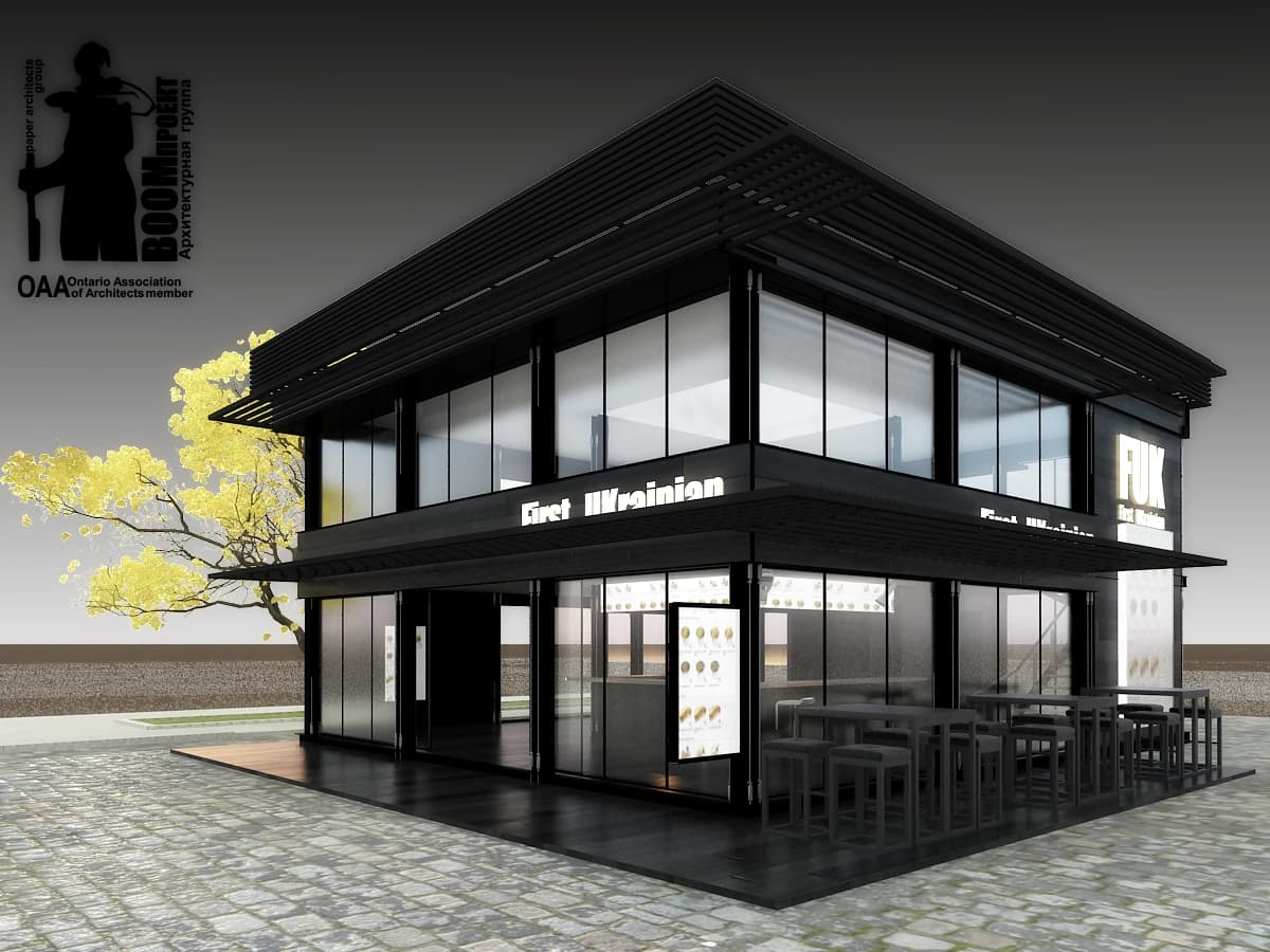 PROJECT OF A 2-FLOOR FAST FOOD RESTAURANT IN YALTA gallery image 3