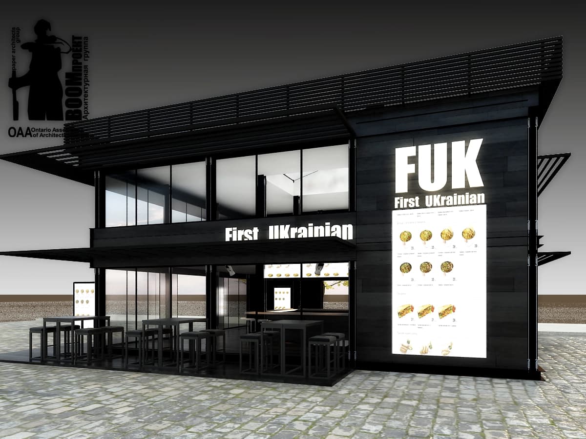PROJECT OF A 2-FLOOR FAST FOOD RESTAURANT IN YALTA gallery image 4