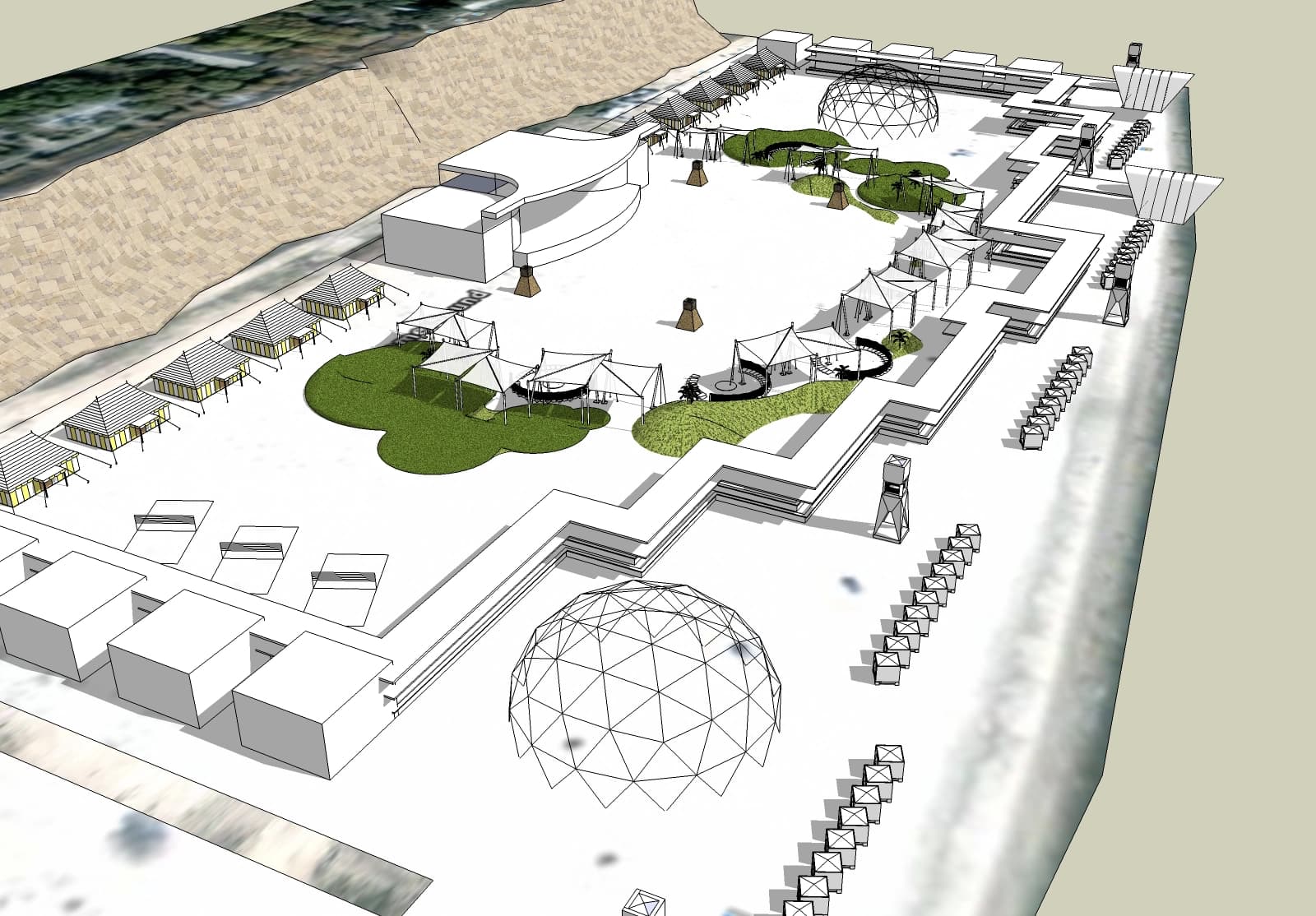 PRE-DESIGN DEVELOPMENTS OF THE ARCHITECTURAL AND DESIGN PROJECT OF THE SUMMER SAUND 2011 FESTIVAL COMPLEX COMPLEX gallery image 12