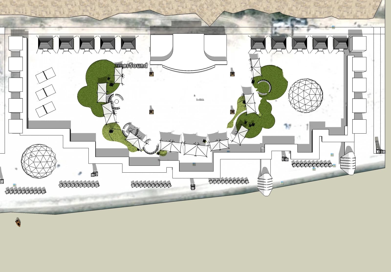 PRE-DESIGN DEVELOPMENTS OF THE ARCHITECTURAL AND DESIGN PROJECT OF THE SUMMER SAUND 2011 FESTIVAL COMPLEX COMPLEX gallery image 19