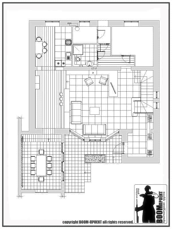 INDIVIDUAL 2-STOREY PRIVATE RESIDENTIAL HOUSE, PER. OFFICER, ODESSA residential design by BOOM Studio