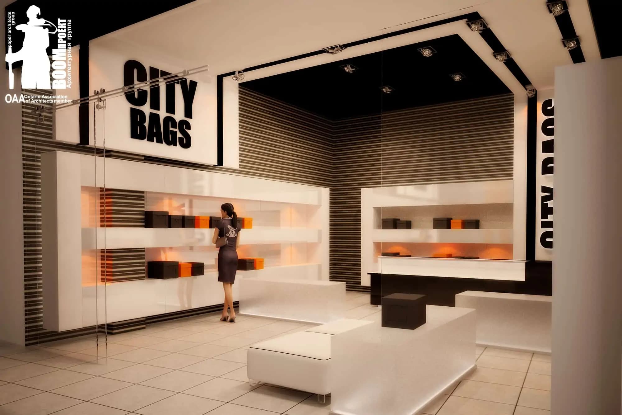 CITY BAGS INTERIOR DESIGN commercial design by BOOM Studio