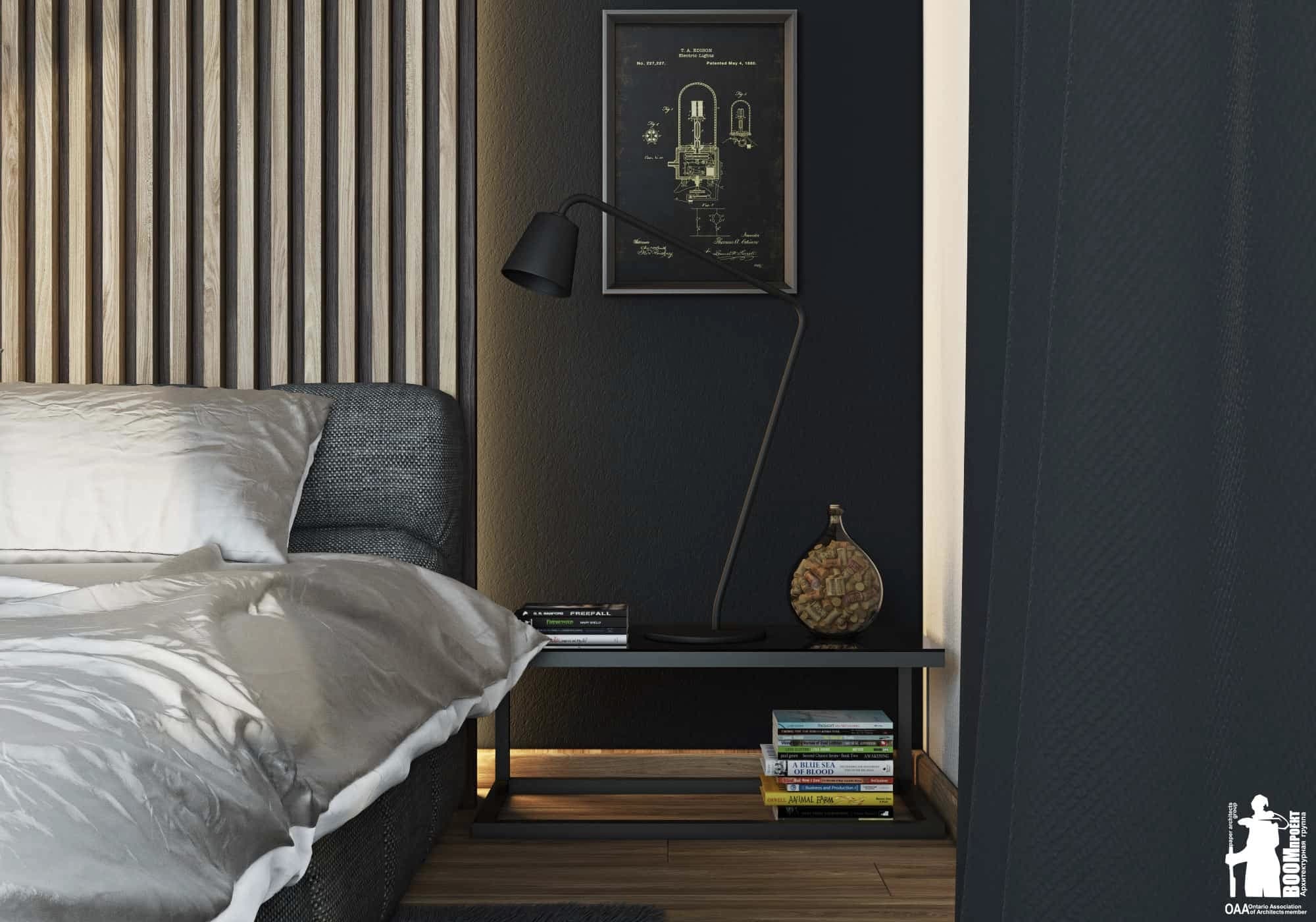 MODERN BEDROOM DESIGN IN A HOTEL ROOM gallery image 4