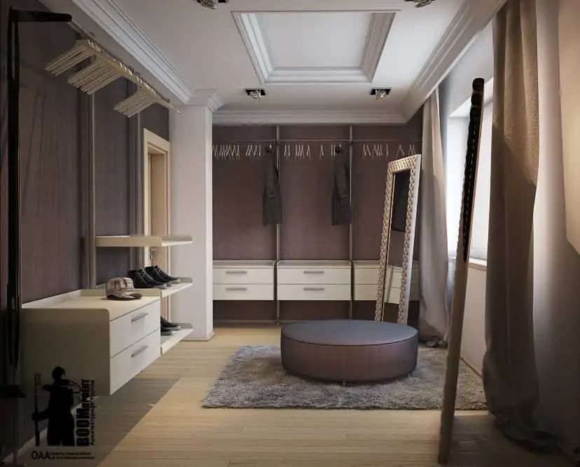 INTERIOR DESIGN OF A PRIVATE HOUSE. NATURAL MATERIALS gallery image 3