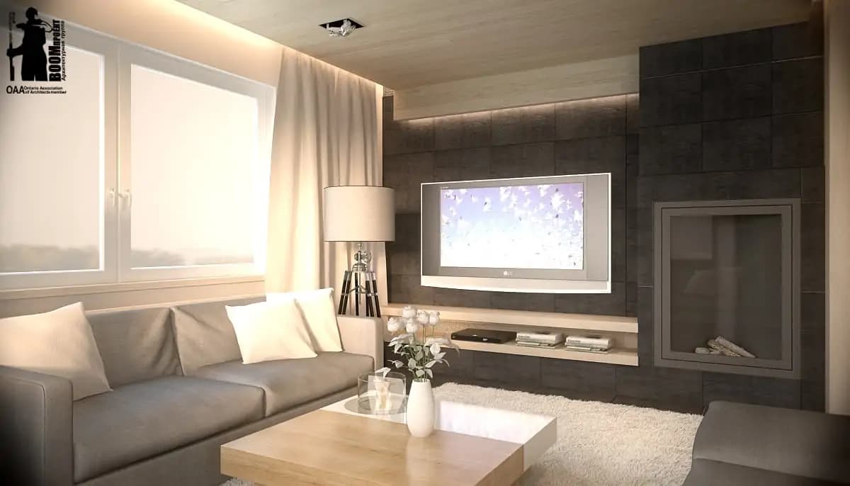 INTERIOR DESIGN OF A PRIVATE HOUSE. NATURAL MATERIALS gallery image 8