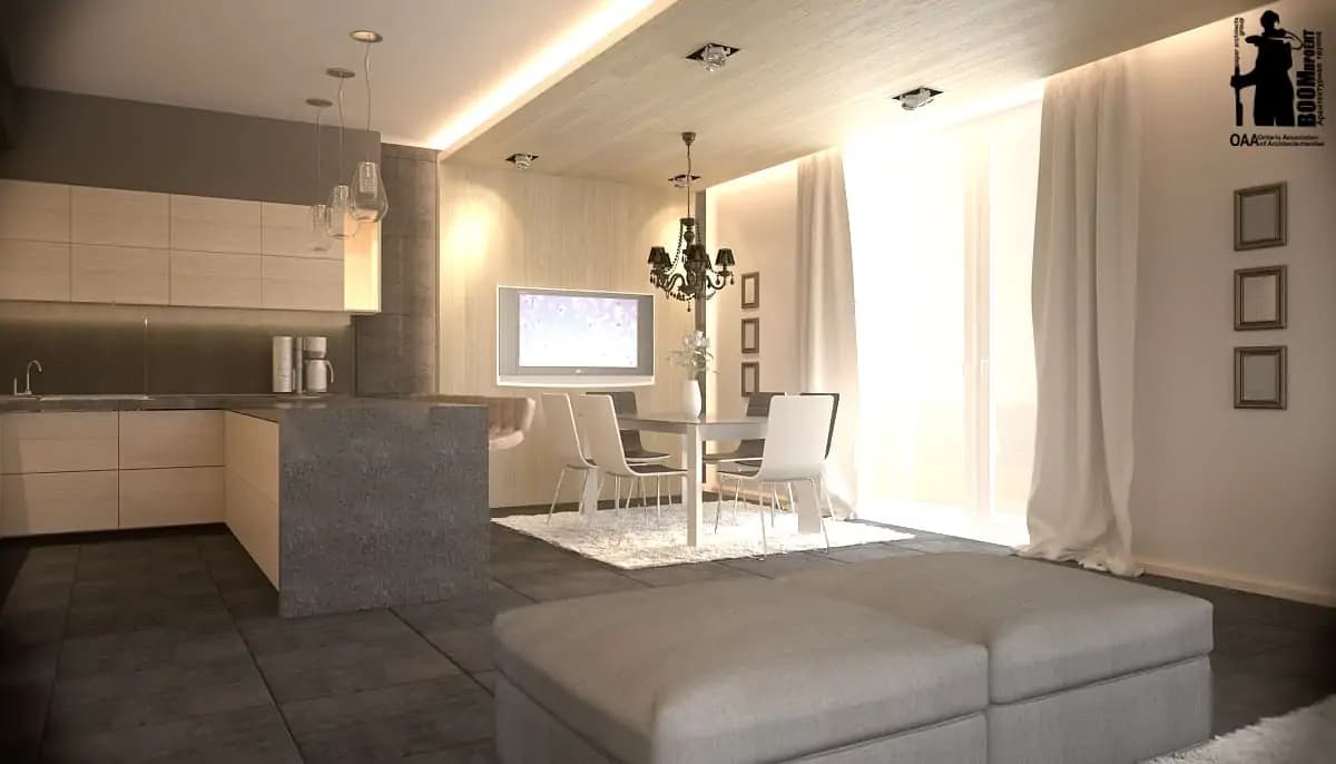 INTERIOR DESIGN OF A PRIVATE HOUSE. NATURAL MATERIALS gallery image 10