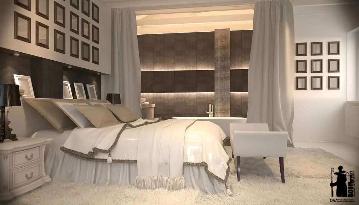 INTERIOR DESIGN OF A PRIVATE HOUSE. NATURAL MATERIALS gallery image 15