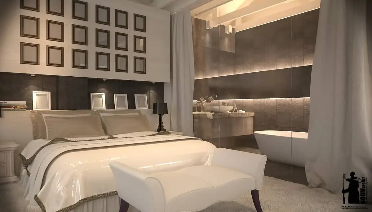 INTERIOR DESIGN OF A PRIVATE HOUSE. NATURAL MATERIALS gallery image 16