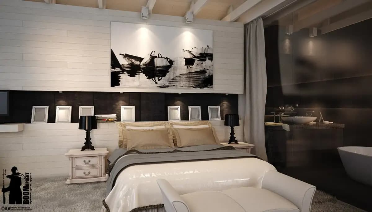 INTERIOR DESIGN OF A PRIVATE HOUSE. NATURAL MATERIALS gallery image 20