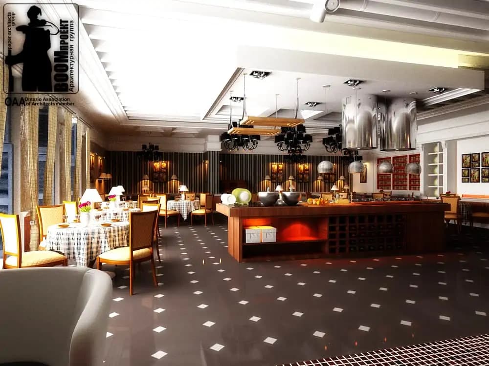 CONCEPT OF DESIGN OF RESTAURANT OF ITALIAN RESTAURANT IN ODESSA gallery image 10
