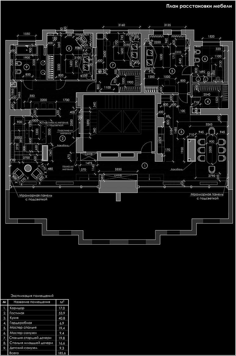 MONOCHROME INTERIOR DESIGN. LARGE APARTMENT OF 2 SMALL IN ODESSA gallery image 21