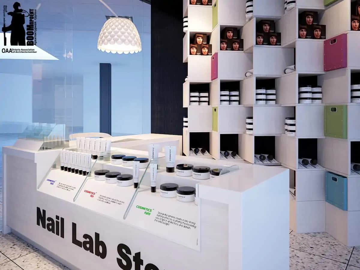 NAIL LAB STORE DESIGN commercial design by BOOM Studio