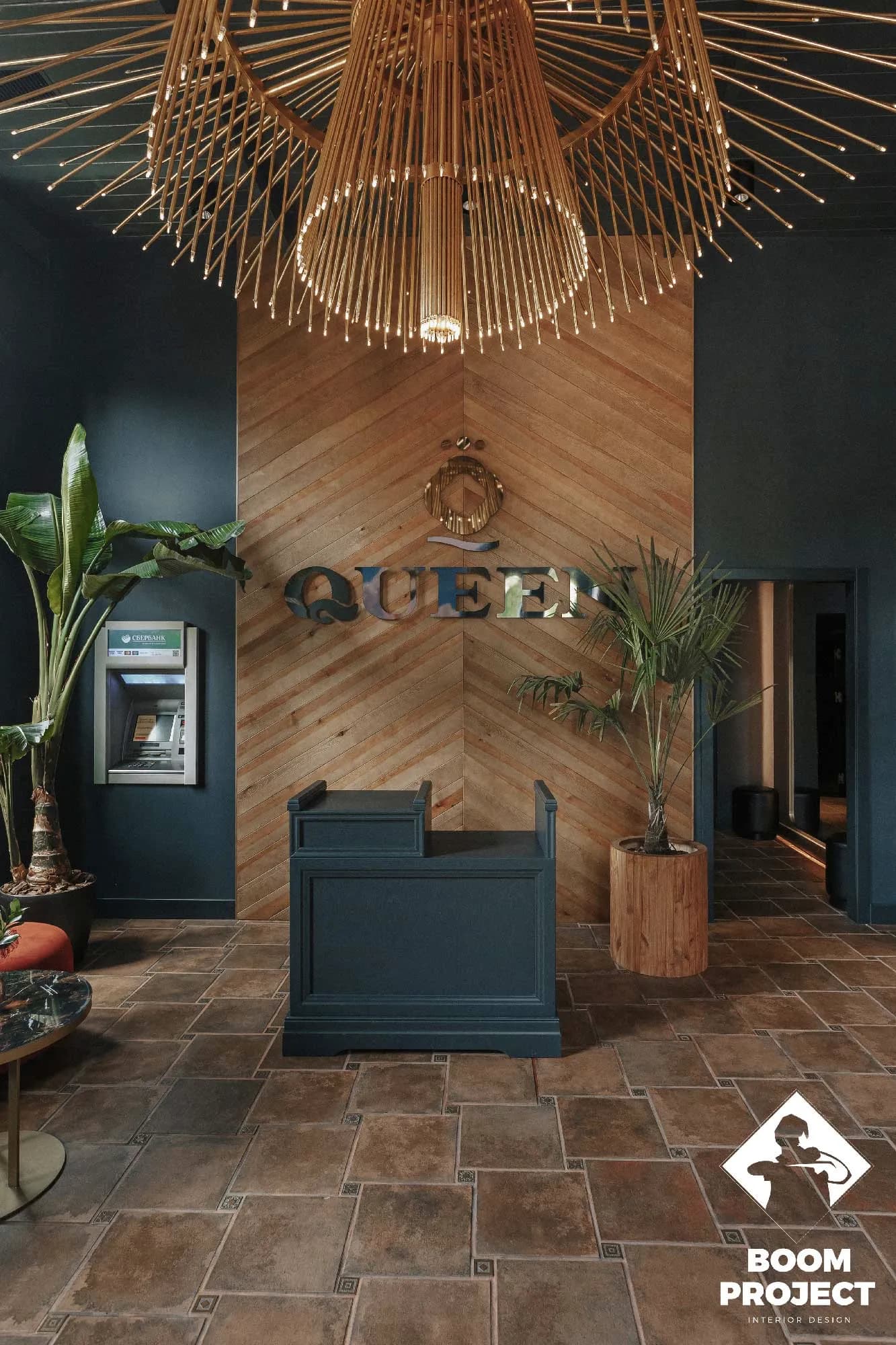 Interior design project. QUEEN Odessa restaurant. gallery image 27