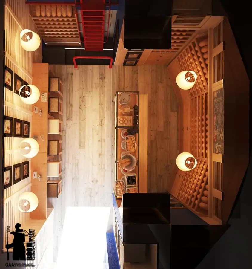 VOLKONSKY NETWORK BAKERY PROJECT (CAFE-CONFECTIONERY-BAKERY NETWORK) hospitality design by BOOM Studio