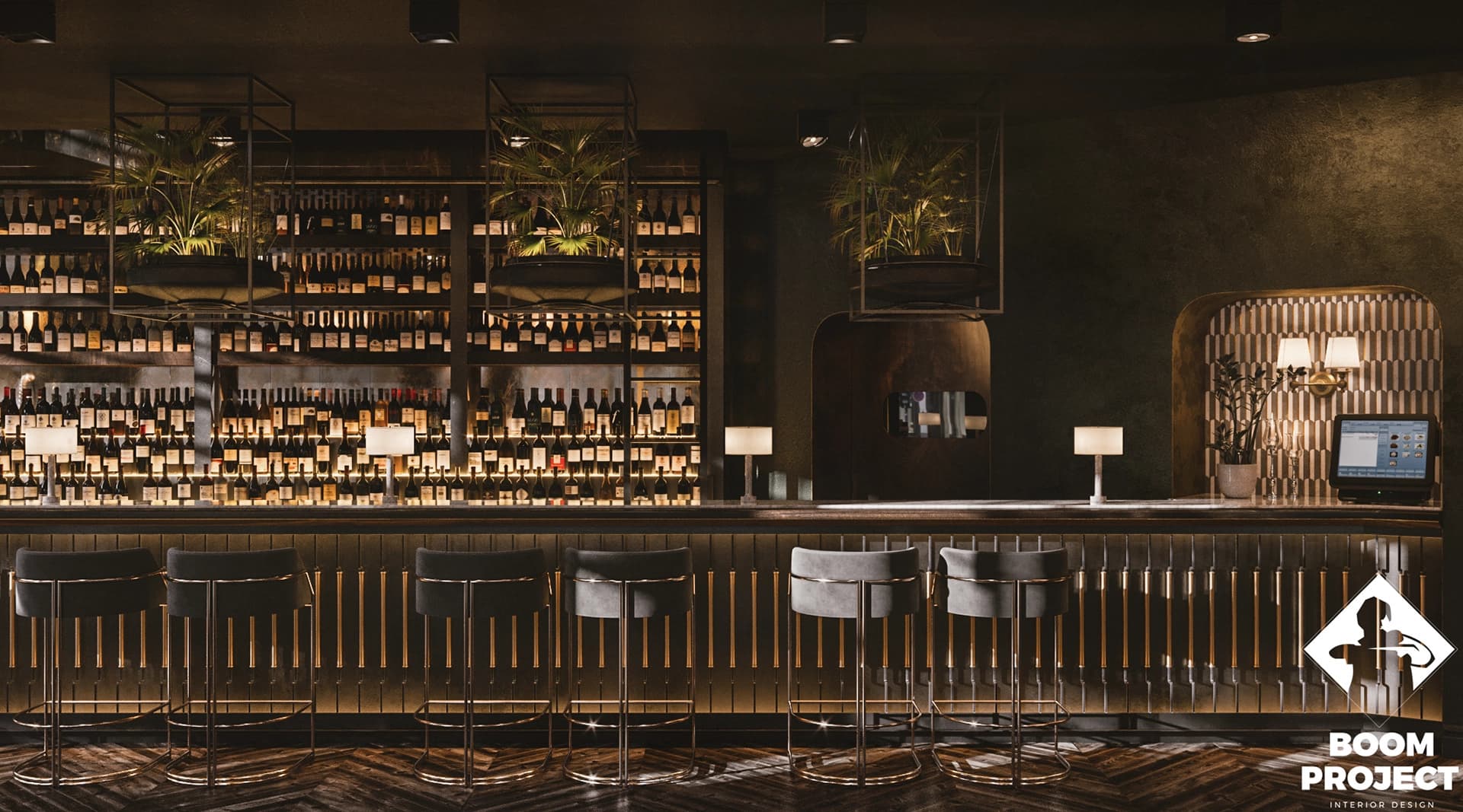 YORK WHISKEY BAR ОДЕССА. DESIGN OF BAR AND RESTAURANT ODESSA gallery image 4