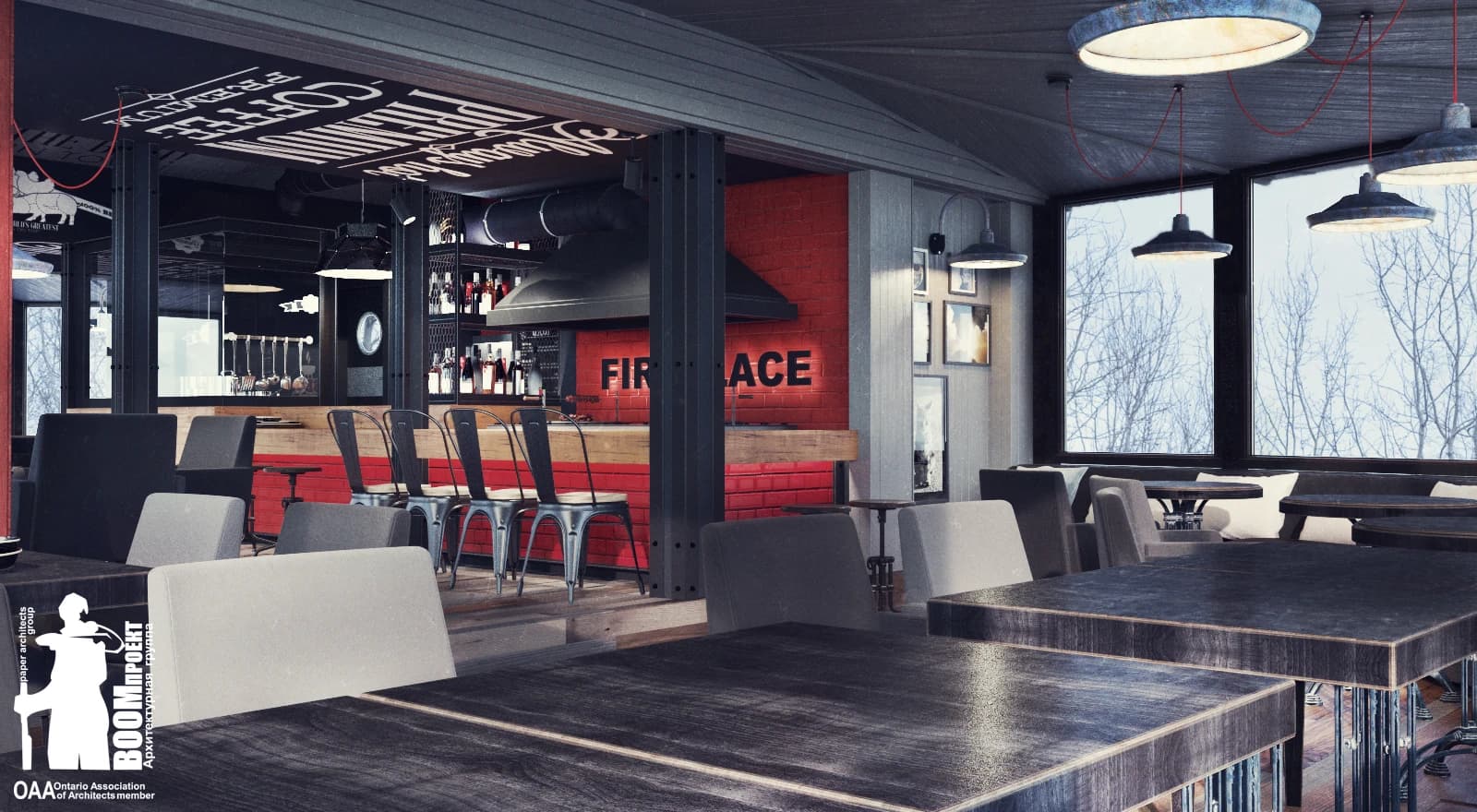 GASTRONOMIA RECONSTRUCTION AND REBRANDING OF COFFEE ODESSA COMMERCIAL DESIGN gallery image 6