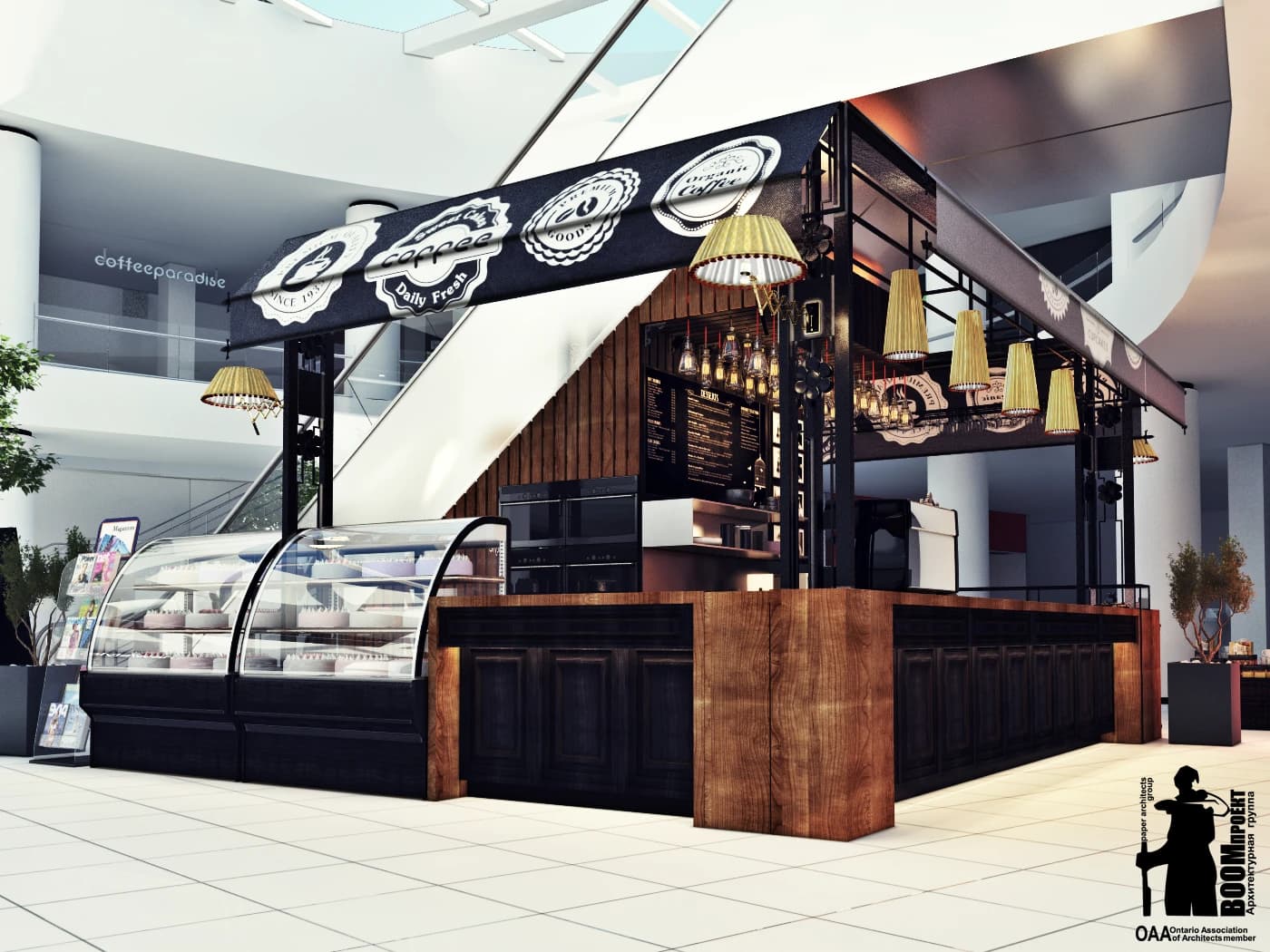 CITY CENTER COFFE hospitality design by BOOM Studio