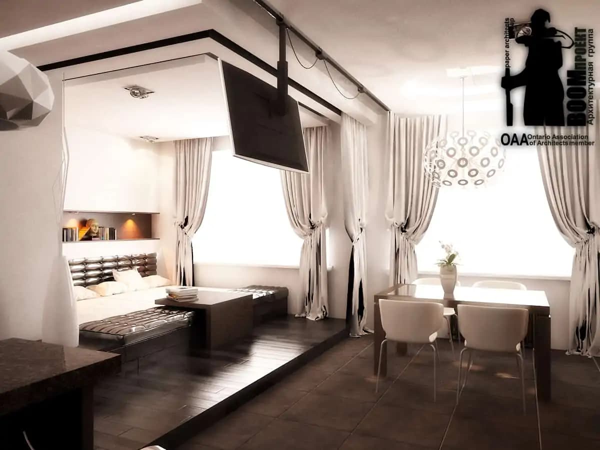 MODERN FLAT residential design by BOOM Studio