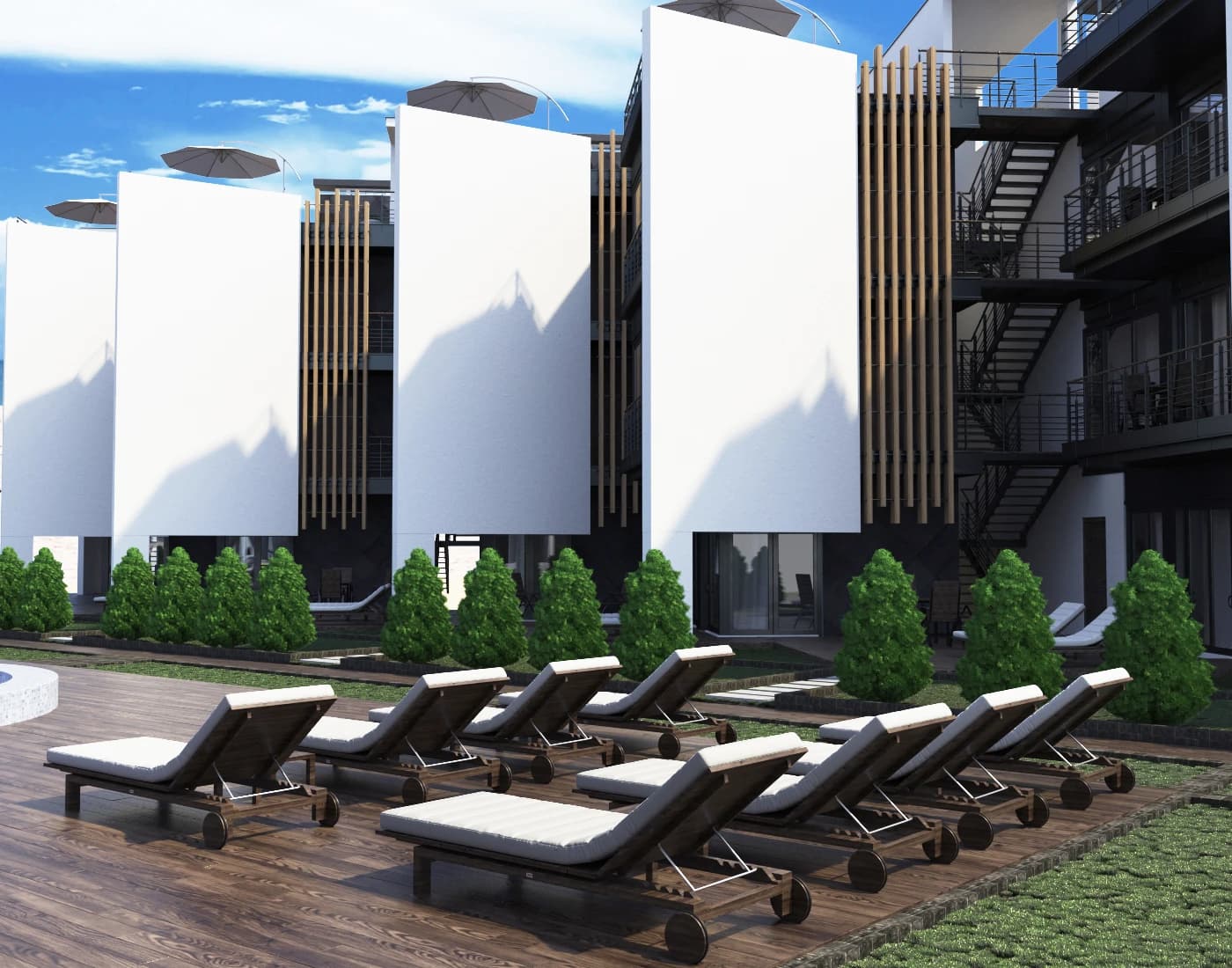COMPLEX ARCHITECTURAL SOLUTION OF THE HOTEL COMPLEX gallery image 9