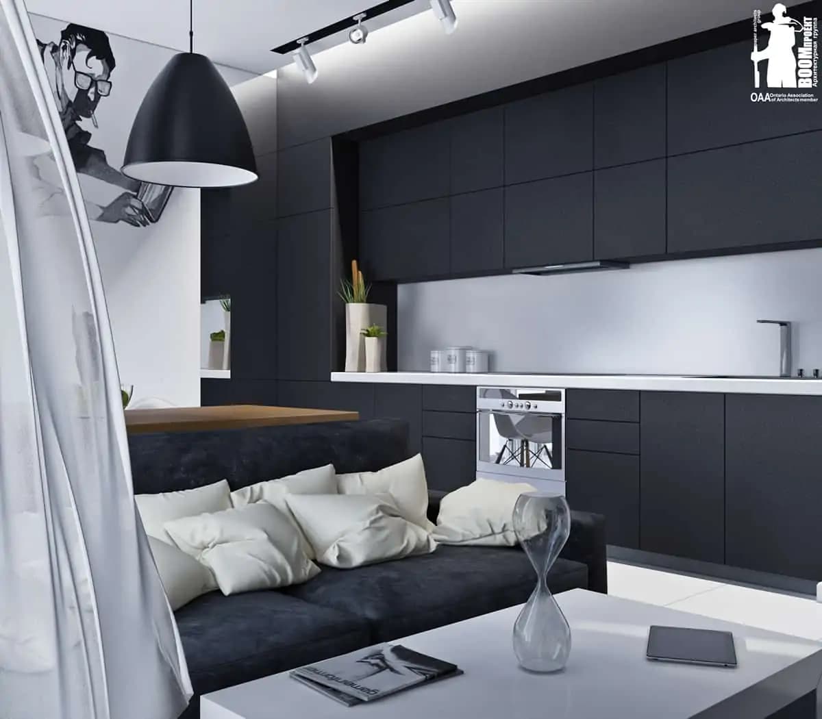 MODERN APARTMENT WITH LOFT ELEMENTS gallery image 13