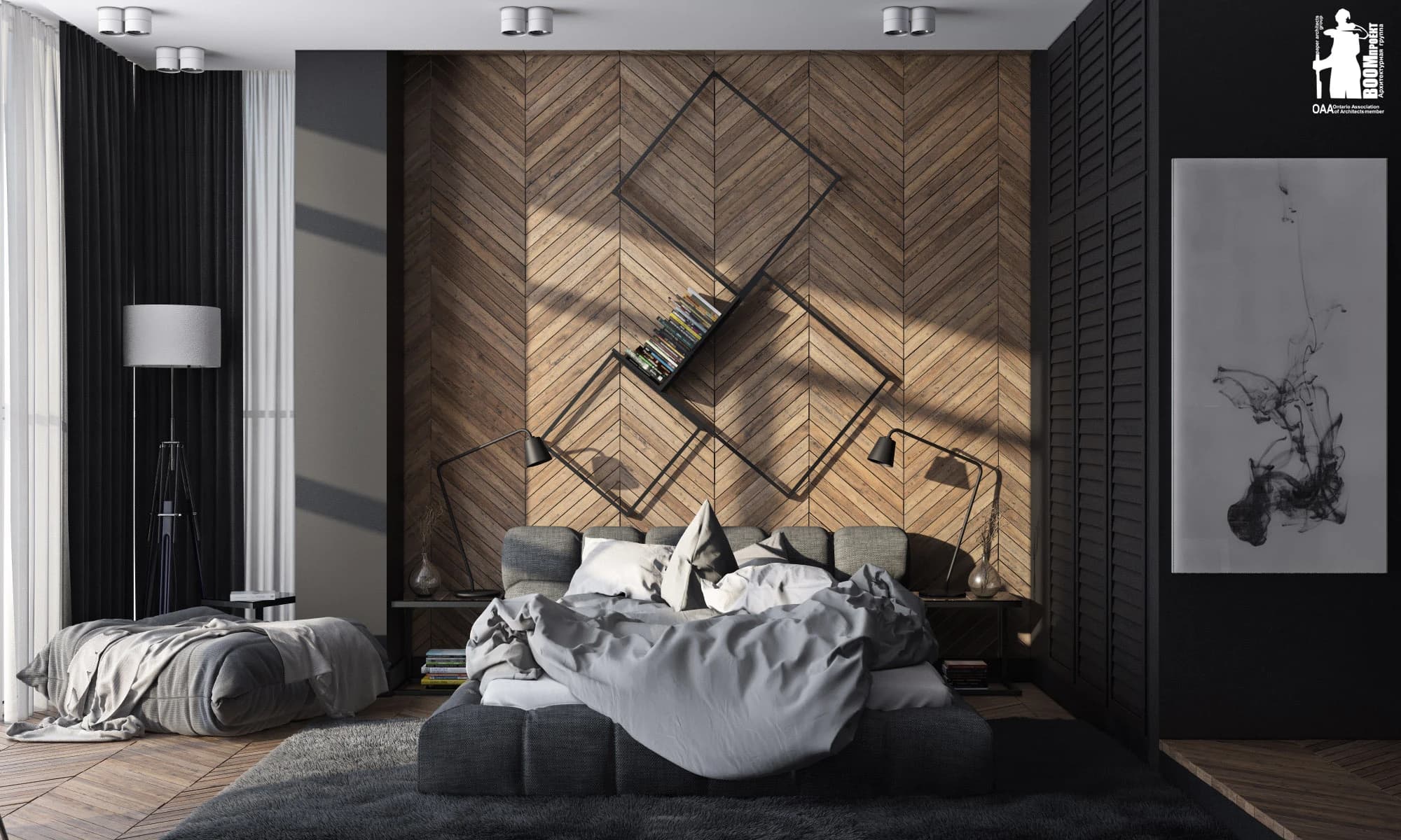 LOFT. PROJECT BEDROOM WITH CHARACTER residential design by BOOM Studio